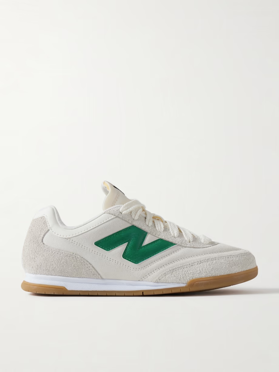 RC42 suede-trimmed leather sneakers RC42 suede-trimmed leather sneakers