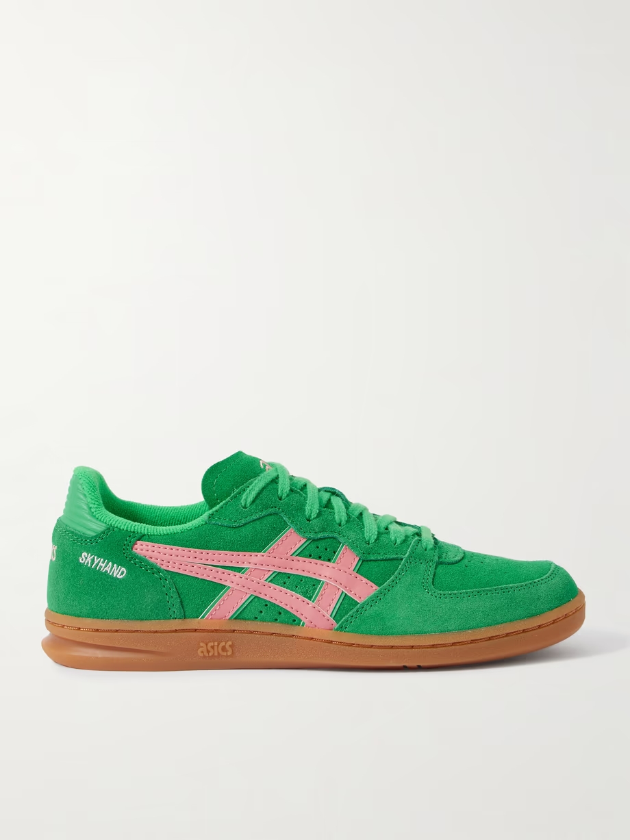 Skyhand OG leather-trimmed suede sneakers Skyhand OG leather-trimmed suede sneakers