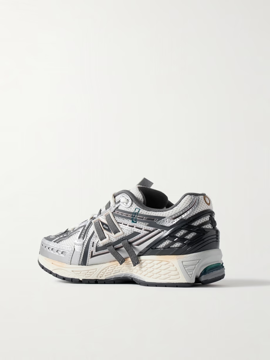 1906 rubber-trimmed faux leather and mesh sneakers 1906 rubber-trimmed faux leather and mesh sneakers