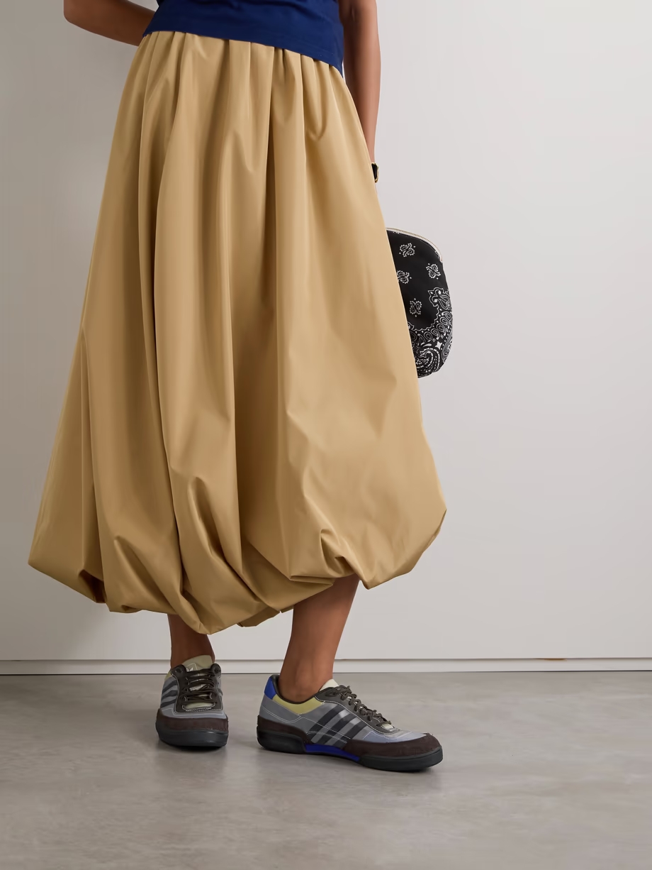 + Craig Green Squash Polta AKH printed mesh, suede and leather sneakers + Craig Green Squash Polta AKH printed mesh, suede and leather sneakers
