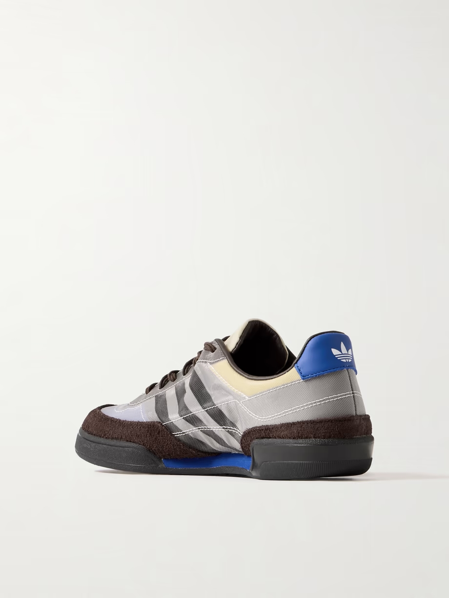 + Craig Green Squash Polta AKH printed mesh, suede and leather sneakers + Craig Green Squash Polta AKH printed mesh, suede and leather sneakers