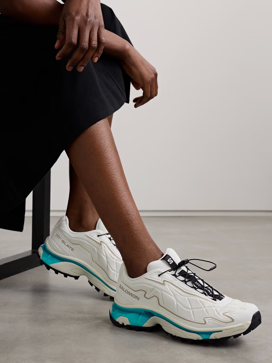 XT-SLATE rubber-trimmed mesh sneakers XT-SLATE rubber-trimmed mesh sneakers