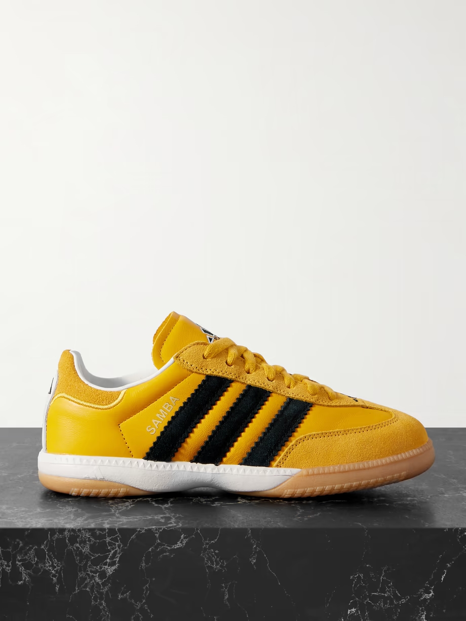 Samba MN suede-trimmed leather sneakers Samba MN suede-trimmed leather sneakers