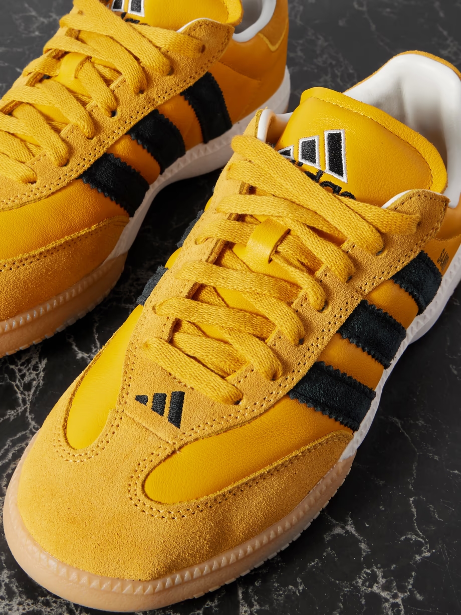 Samba MN suede-trimmed leather sneakers Samba MN suede-trimmed leather sneakers