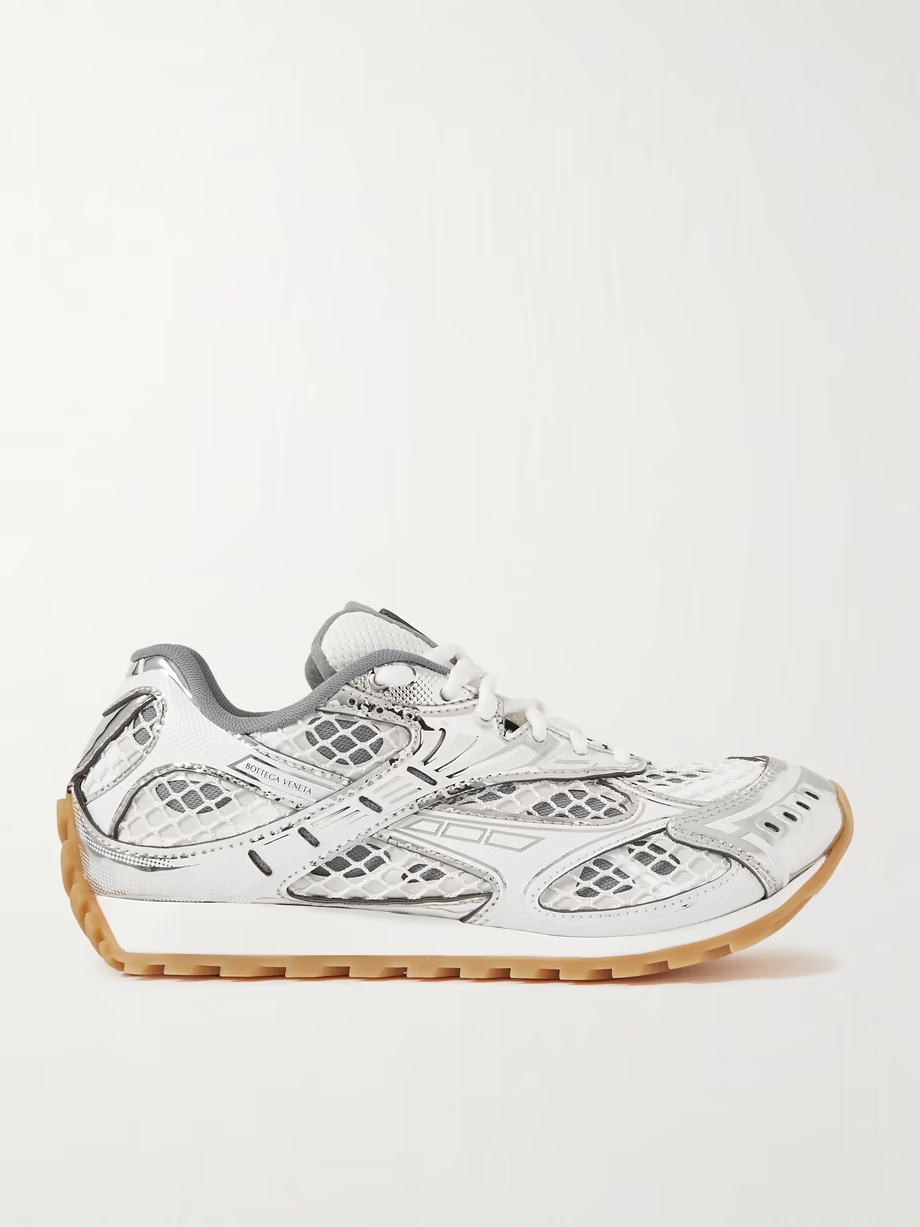 Orbit metallic rubber, mesh and fishnet sneakers Orbit metallic rubber, mesh and fishnet sneakers
