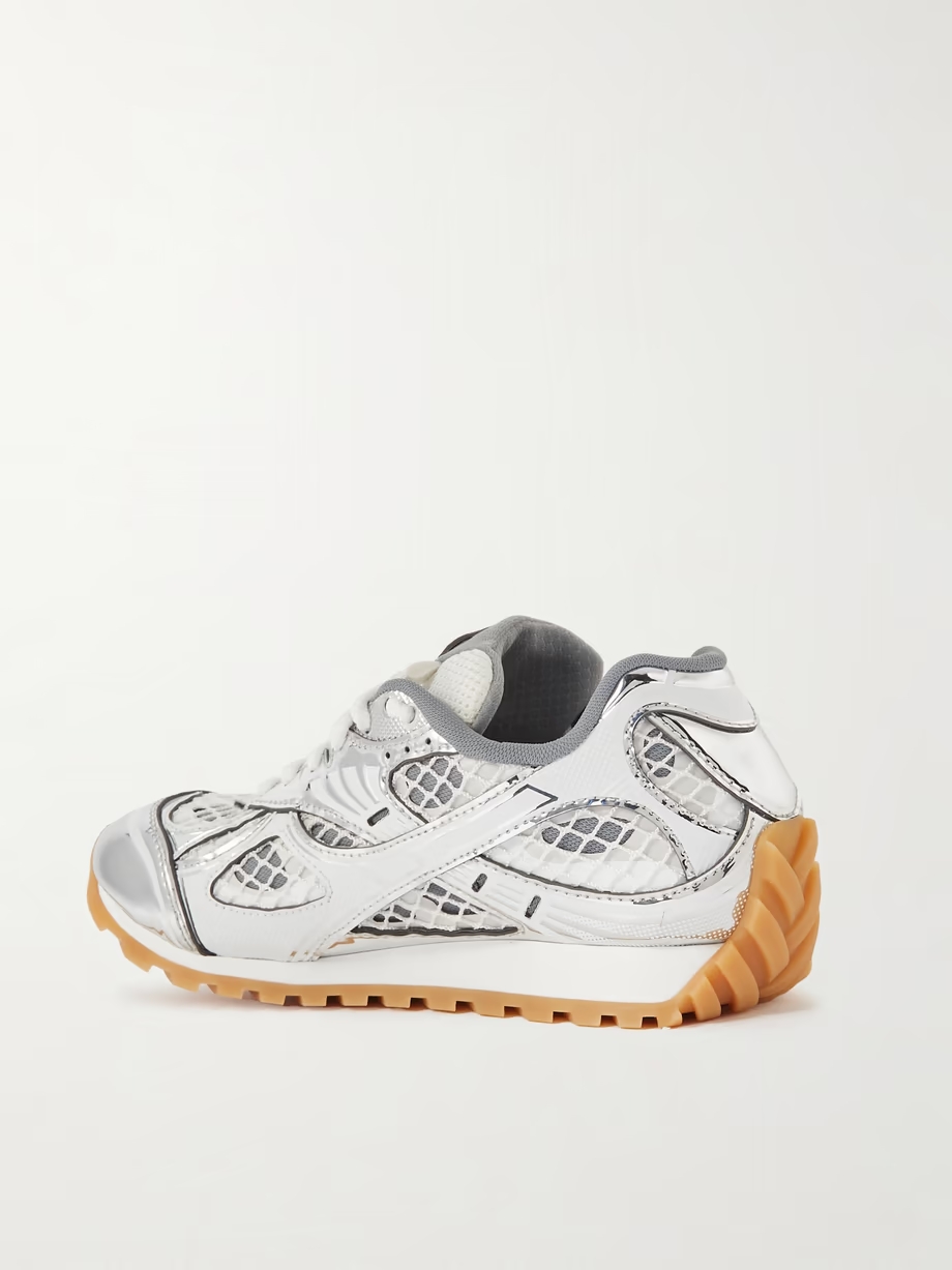 Orbit metallic rubber, mesh and fishnet sneakers Orbit metallic rubber, mesh and fishnet sneakers