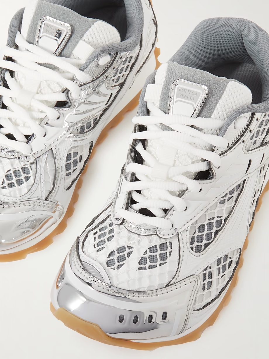 Orbit metallic rubber, mesh and fishnet sneakers Orbit metallic rubber, mesh and fishnet sneakers