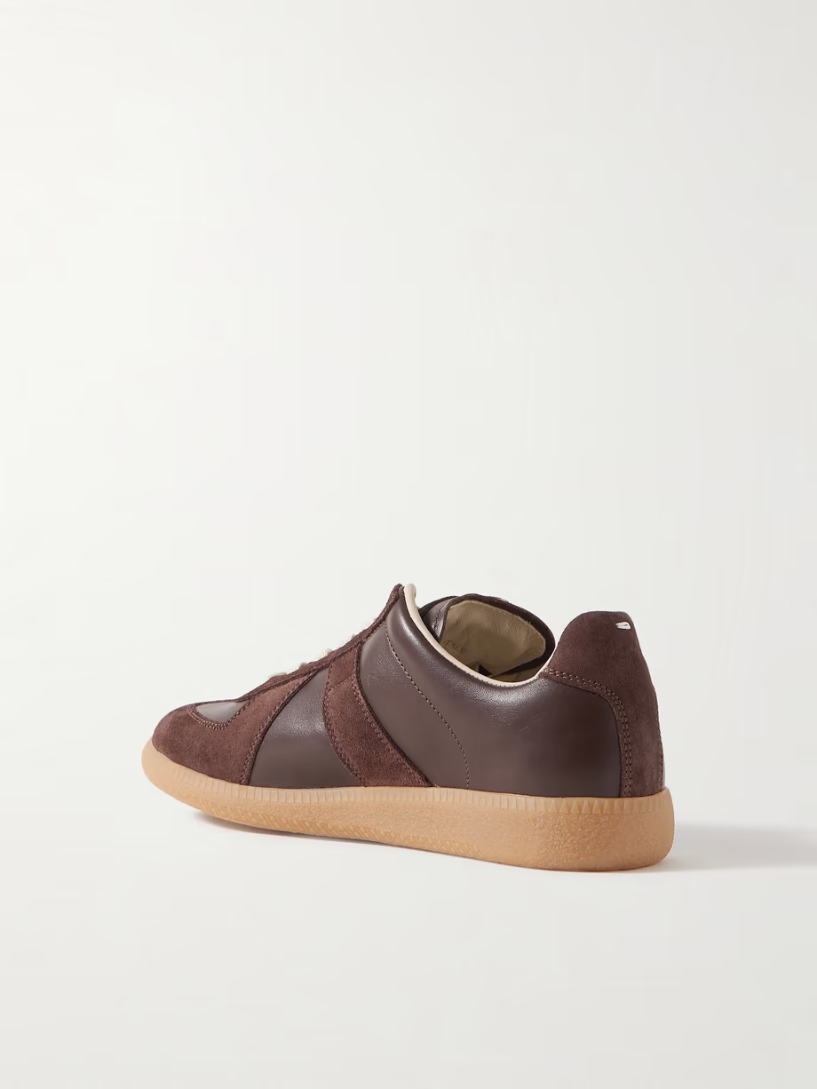 Replica suede and leather sneakers Replica suede and leather sneakers