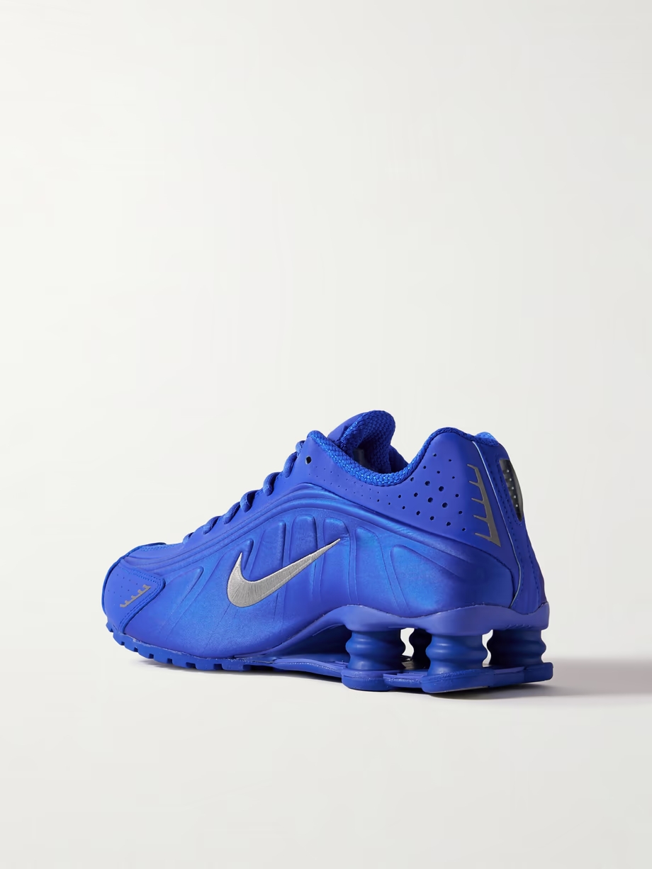 Shox R4 satin and mesh sneakers Shox R4 satin and mesh sneakers