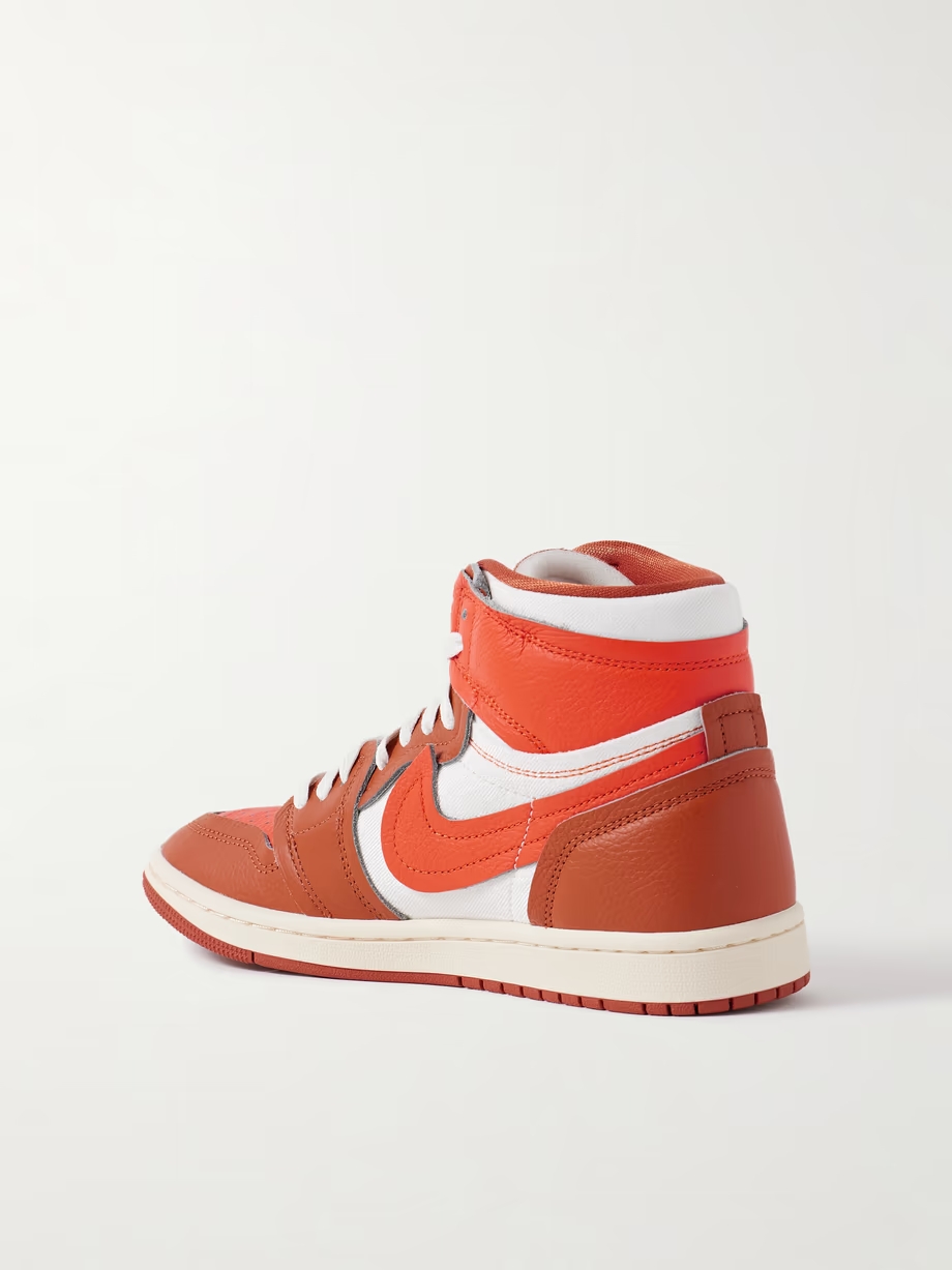 Air Jordan 1 High leather and twill sneakers Air Jordan 1 High leather and twill sneakers