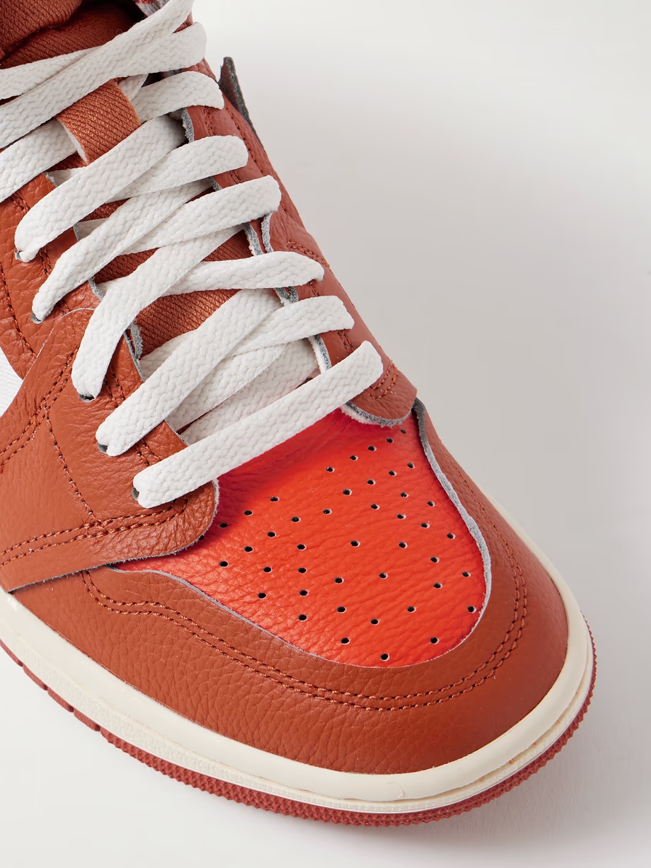 Air Jordan 1 High leather and twill sneakers Air Jordan 1 High leather and twill sneakers