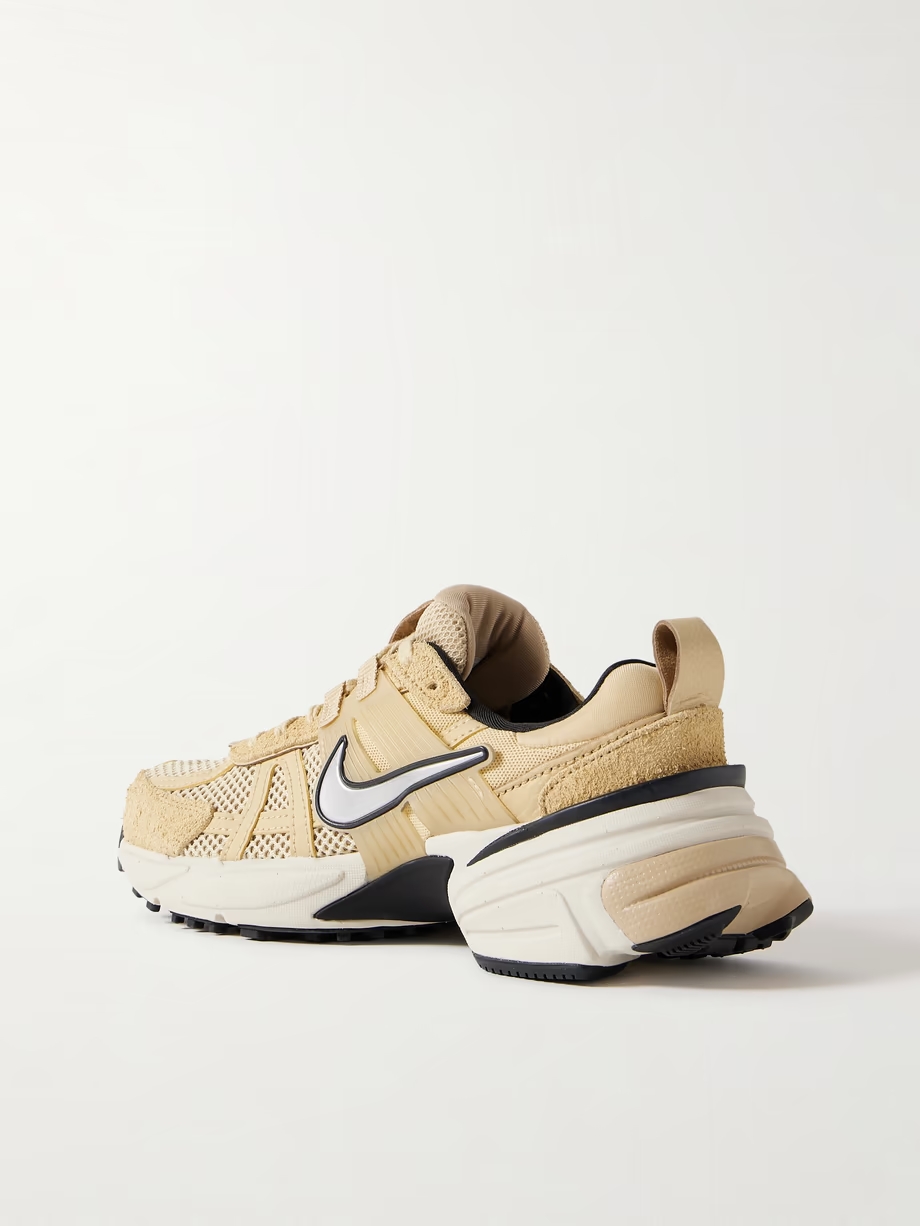 V2K Run rubber, suede and metallic leather-trimmed mesh sneakers V2K Run rubber, suede and metallic leather-trimmed mesh sneakers