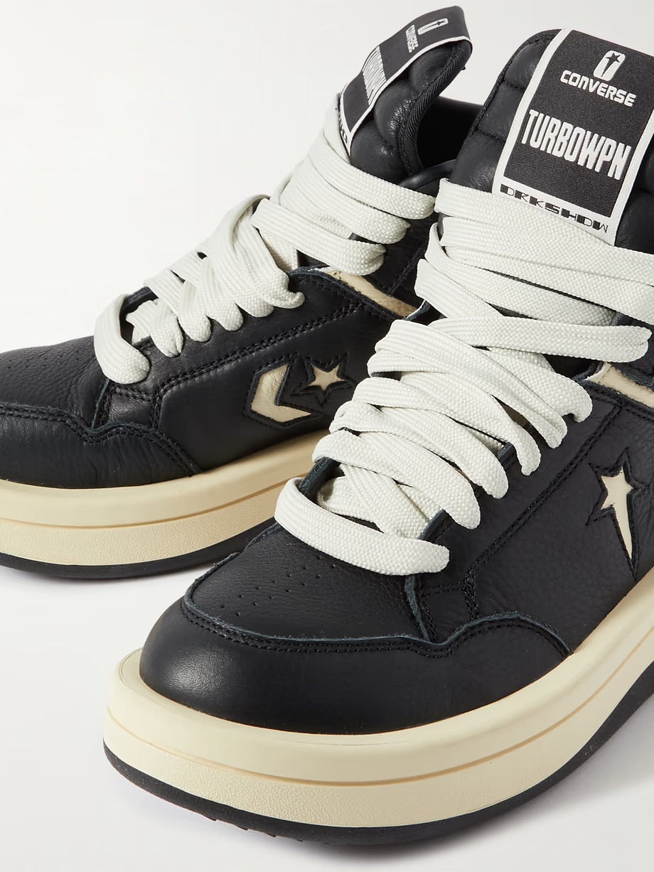 + Converse Turbowpn leather high-top sneakers + Converse Turbowpn leather high-top sneakers