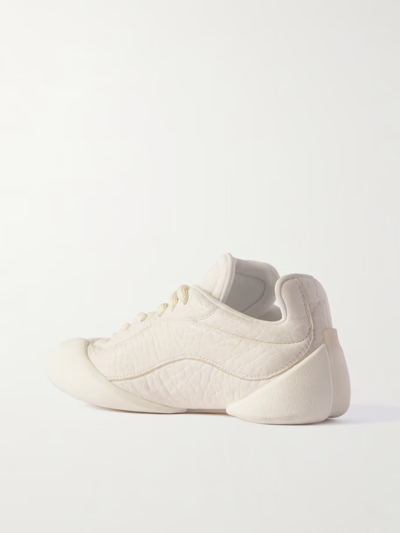 Textured-leather sneakers Textured-leather sneakers