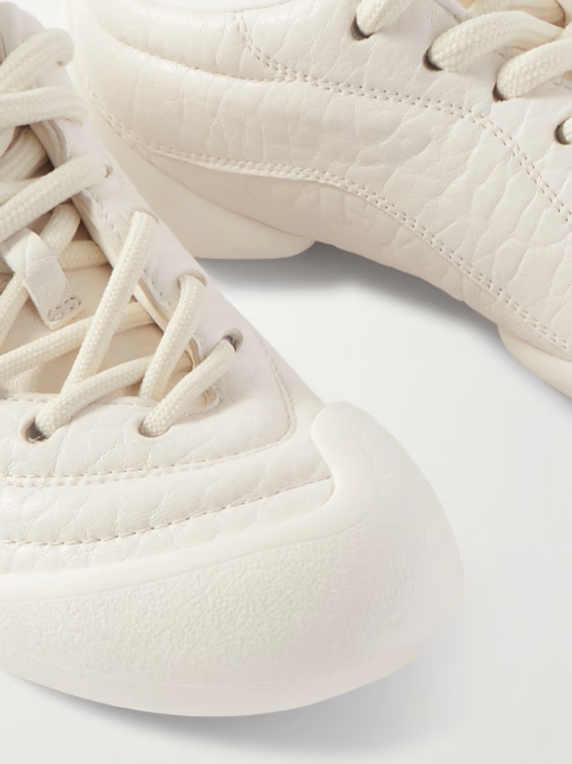 Textured-leather sneakers Textured-leather sneakers