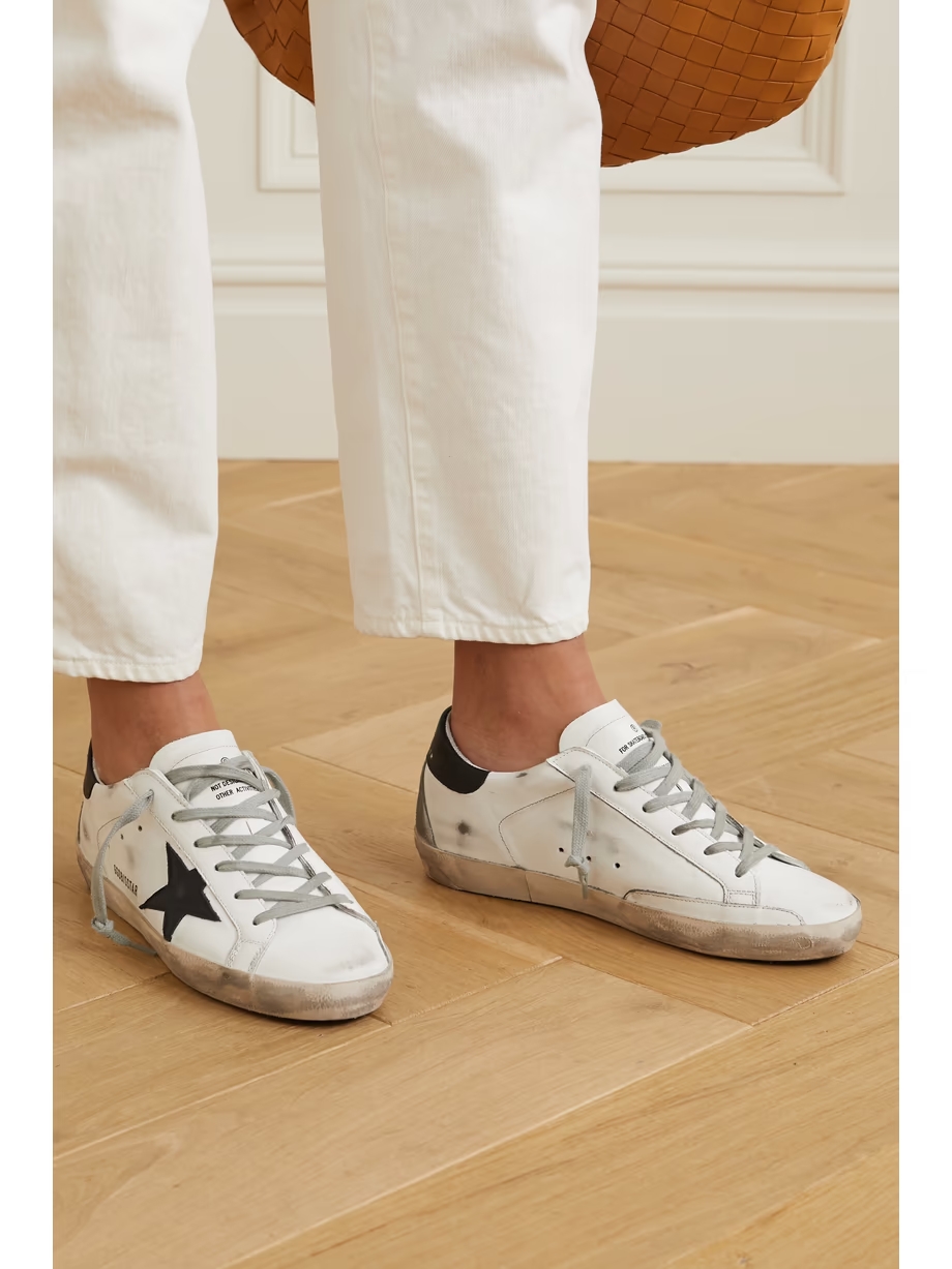 Superstar distressed leather sneakers Superstar distressed leather sneakers