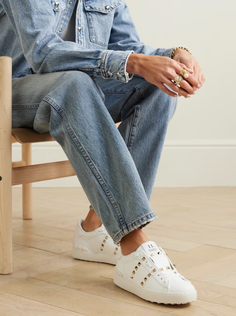 Rockstud Untitled leather sneakers Rockstud Untitled leather sneakers