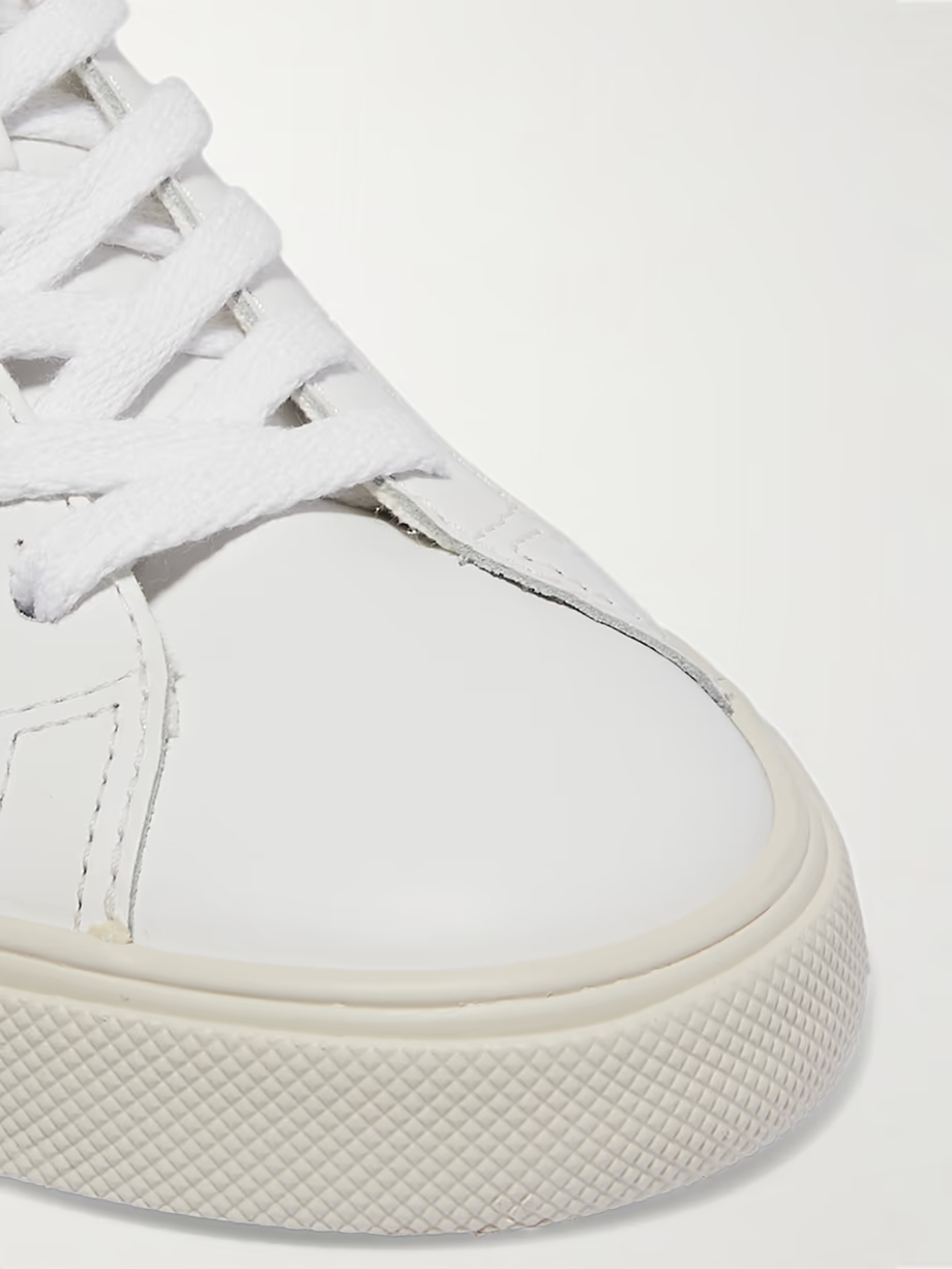 + NET SUSTAIN Esplar suede-trimmed leather sneakers + NET SUSTAIN Esplar suede-trimmed leather sneakers