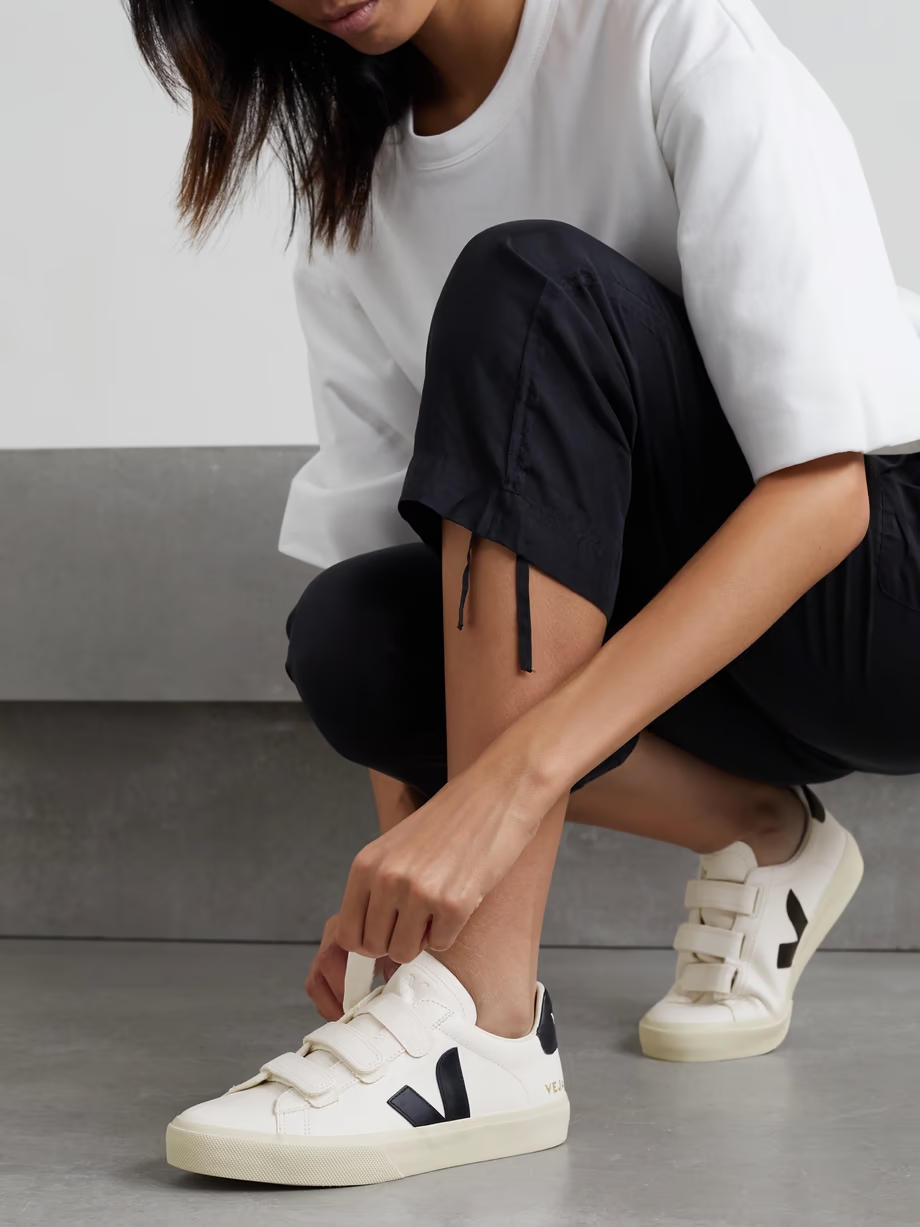 Recife rubber-trimmed leather sneakers Recife rubber-trimmed leather sneakers