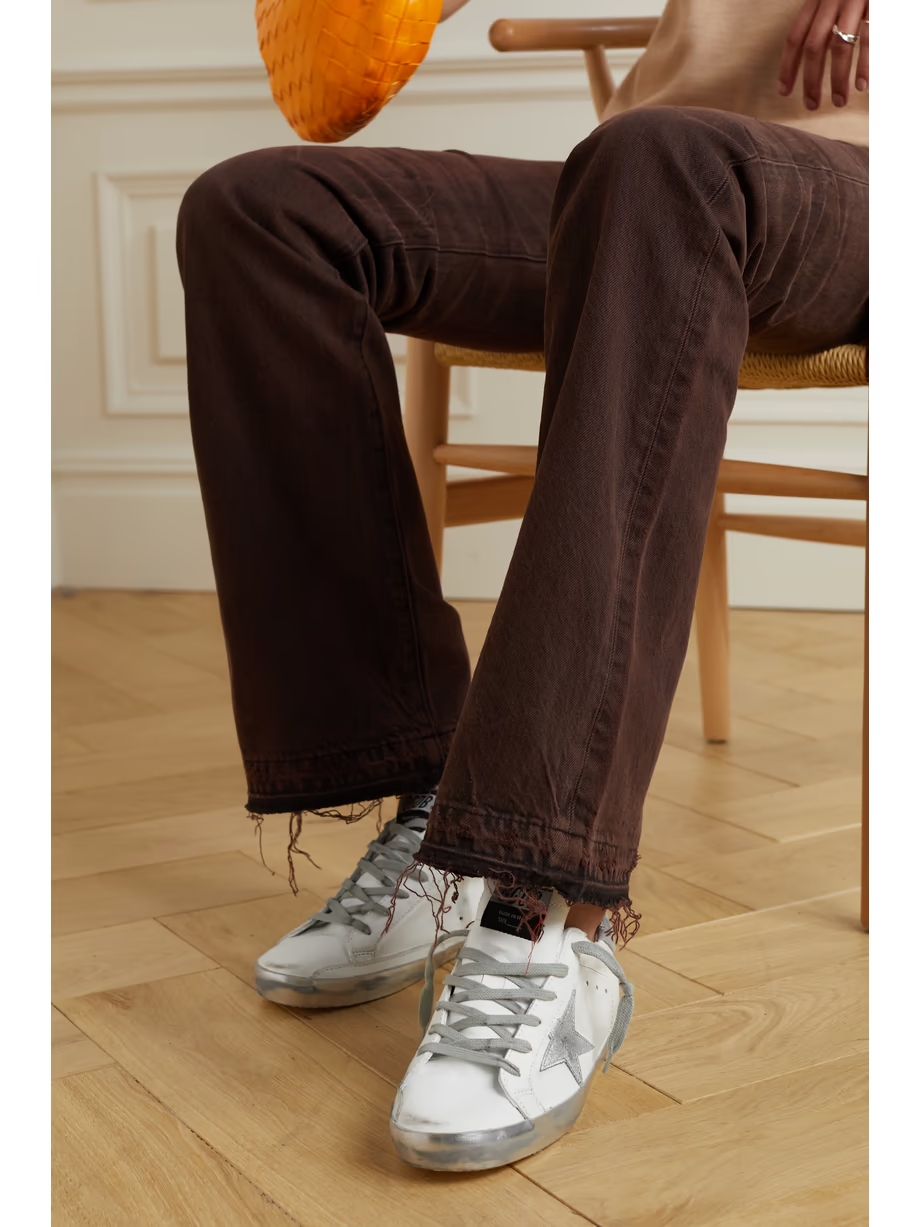 Superstar distressed leather sneakers Superstar distressed leather sneakers