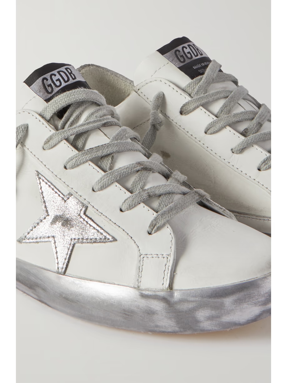 Superstar distressed leather sneakers Superstar distressed leather sneakers