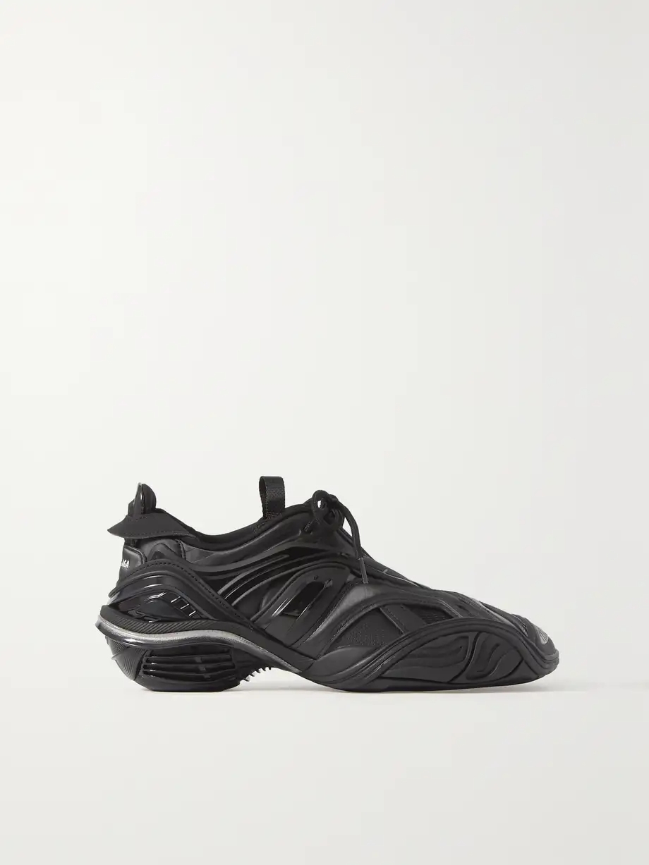 Tyrex logo-print rubber, mesh and faux leather sneakers Tyrex logo-print rubber, mesh and faux leather sneakers