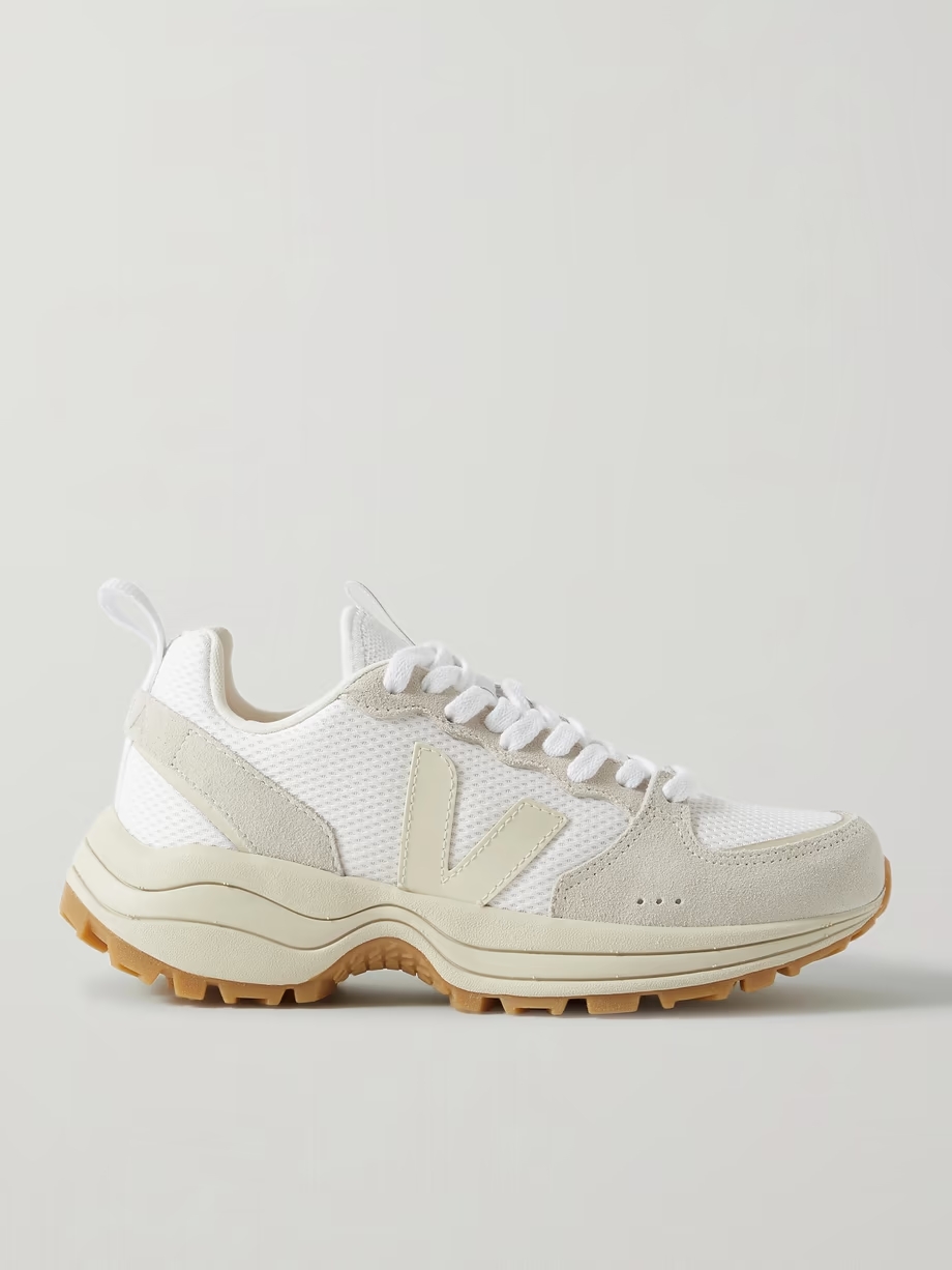 Venturi suede and leather-trimmed Alveomesh sneakers Venturi suede and leather-trimmed Alveomesh sneakers