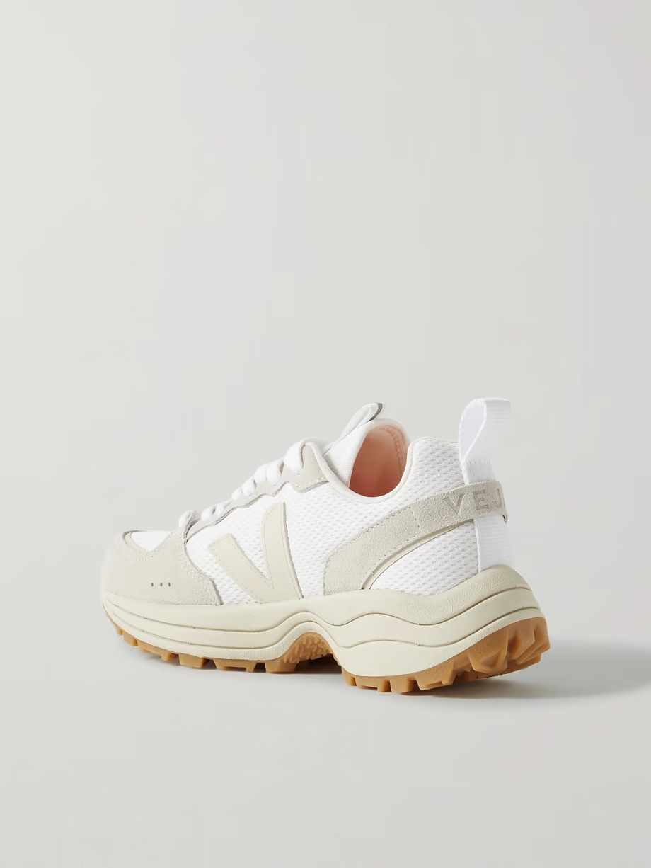 Venturi suede and leather-trimmed Alveomesh sneakers Venturi suede and leather-trimmed Alveomesh sneakers