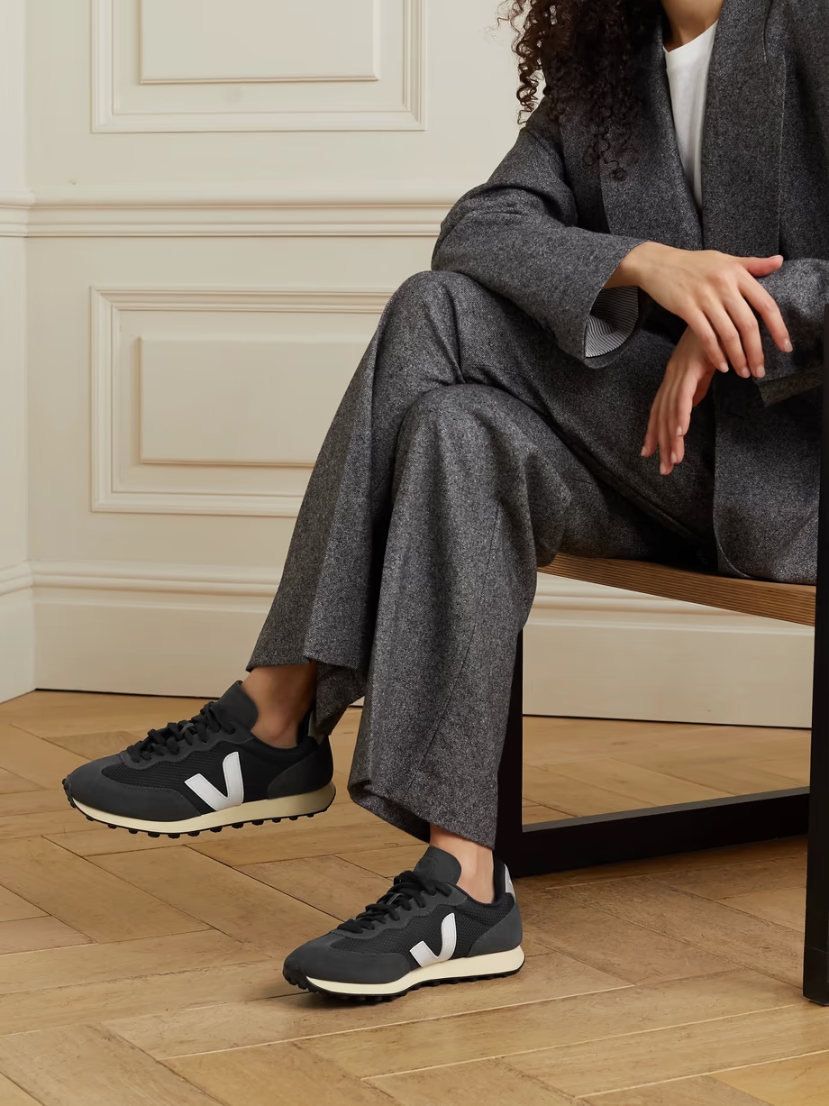 Rio Branco leather-trimmed suede and mesh sneakers Rio Branco leather-trimmed suede and mesh sneakers