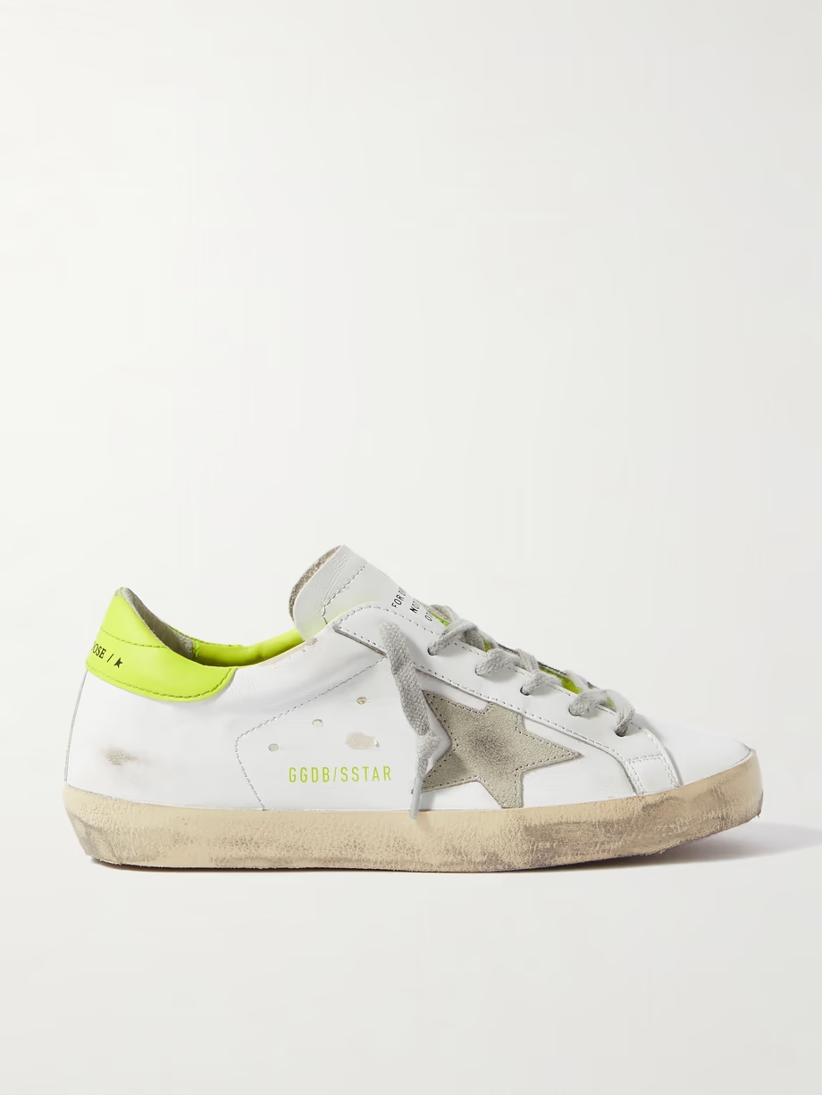 Superstar distressed leather sneakers Superstar distressed leather sneakers