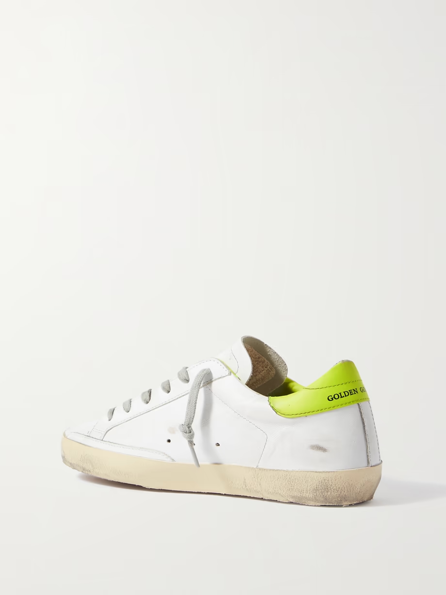 Superstar distressed leather sneakers Superstar distressed leather sneakers