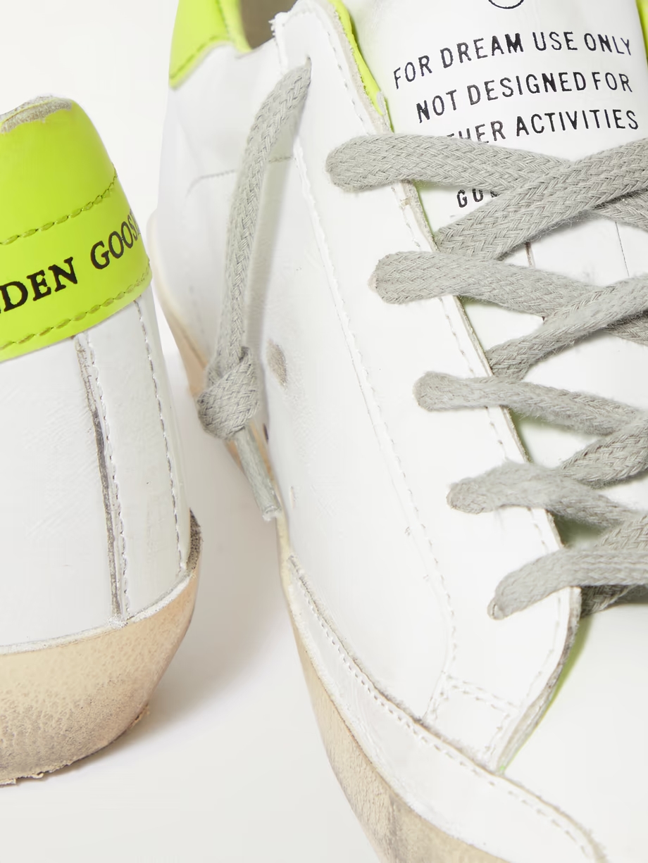 Superstar distressed leather sneakers Superstar distressed leather sneakers