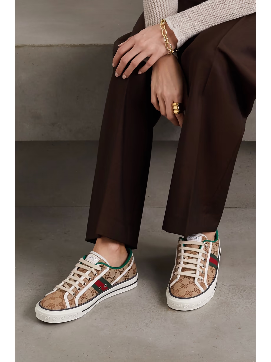 Tennis 1977 logo-embroidered canvas sneakers Tennis 1977 logo-embroidered canvas sneakers