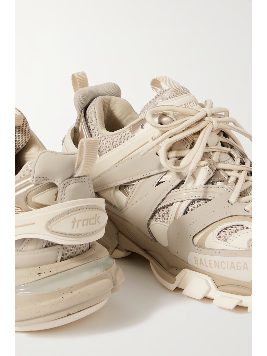 Track logo-detailed recycled mesh and rubber sneakers Track logo-detailed recycled mesh and rubber sneakers