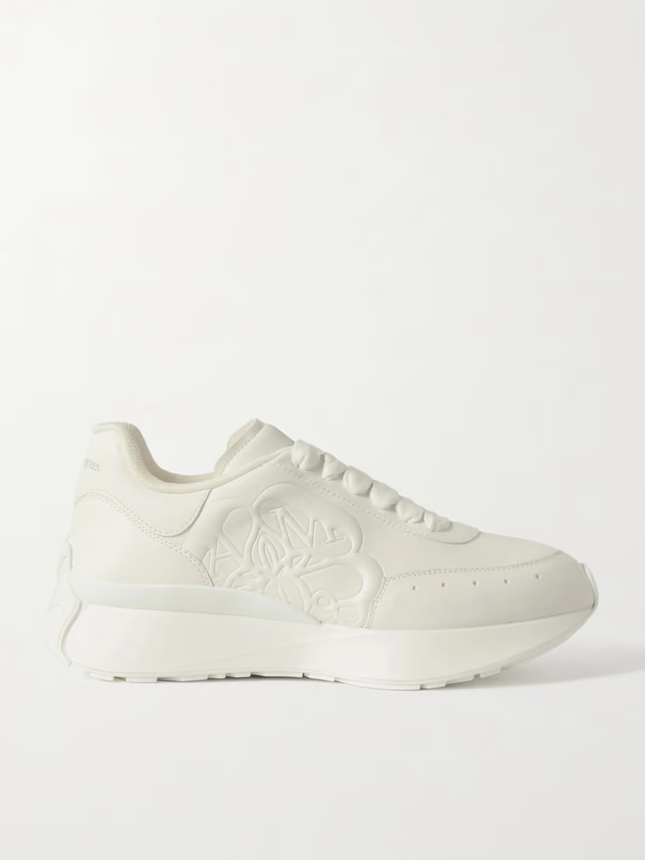 Embossed leather sneakers Embossed leather sneakers