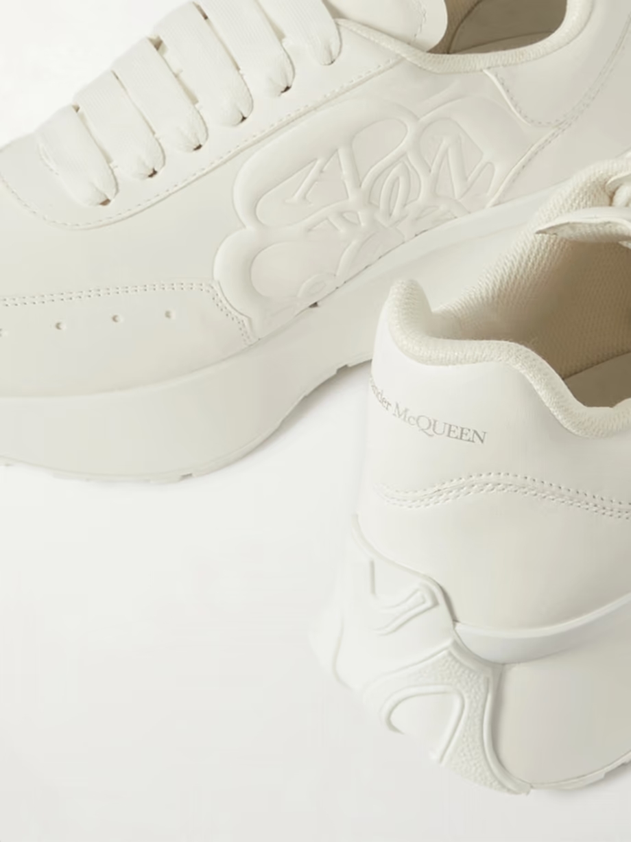 Embossed leather sneakers Embossed leather sneakers