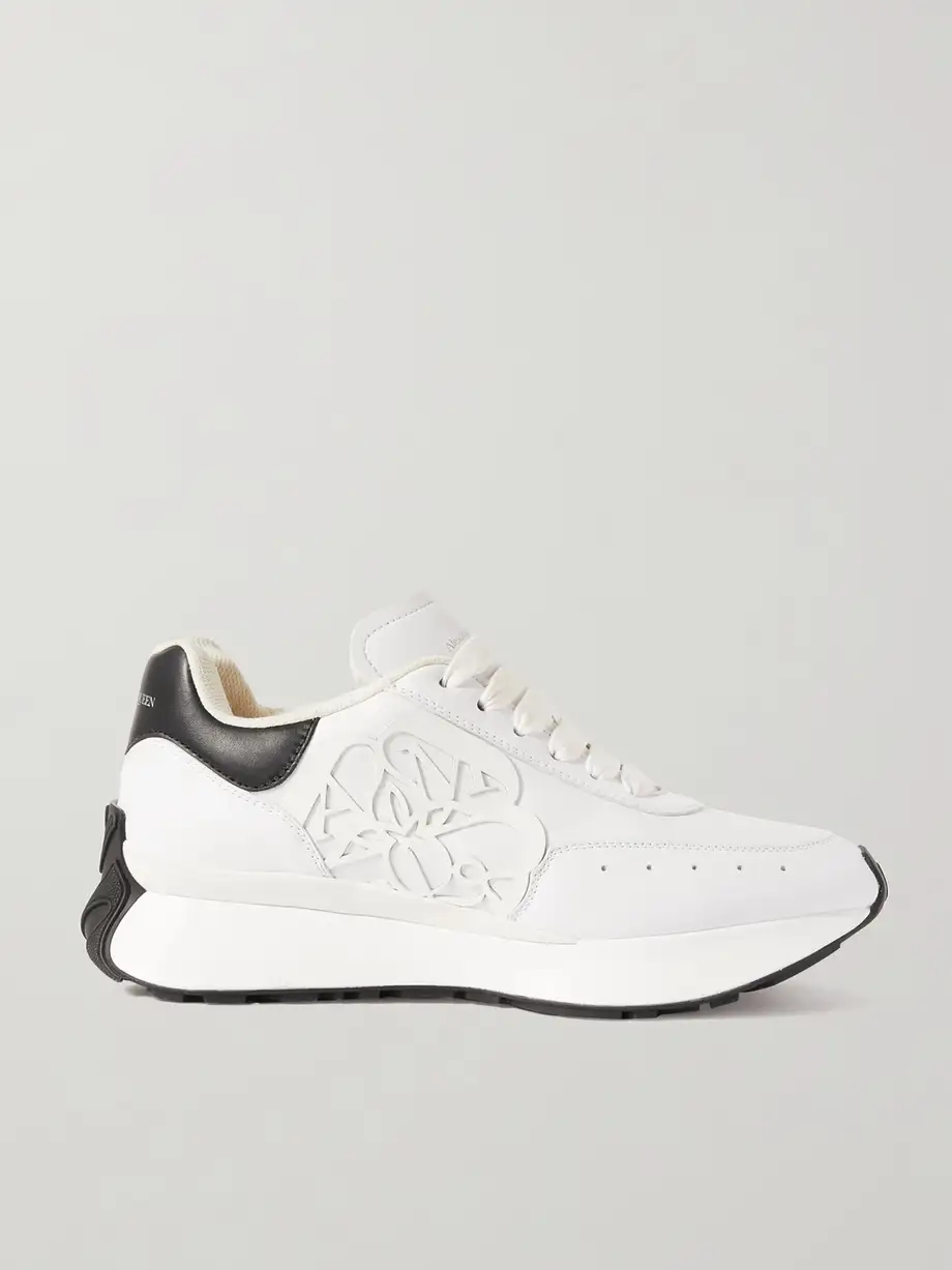 Sprint Runner embossed two-tone leather exaggerated-sole sneakers Sprint Runner embossed two-tone leather exaggerated-sole sneakers
