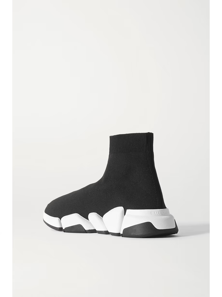 Speed 2.0 logo-print stretch-knit high-top sneakers Speed 2.0 logo-print stretch-knit high-top sneakers