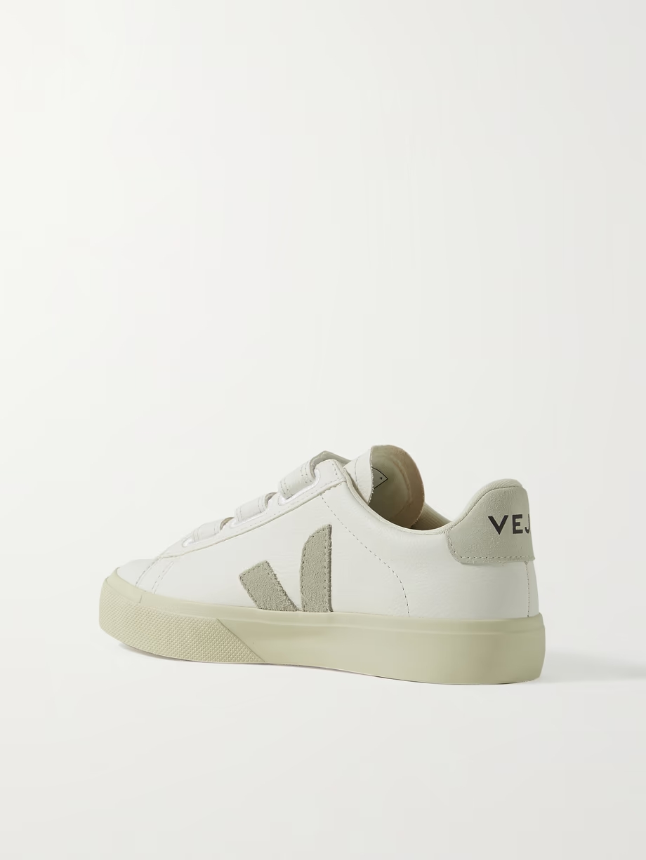 Recife suede-trimmed leather sneakers Recife suede-trimmed leather sneakers