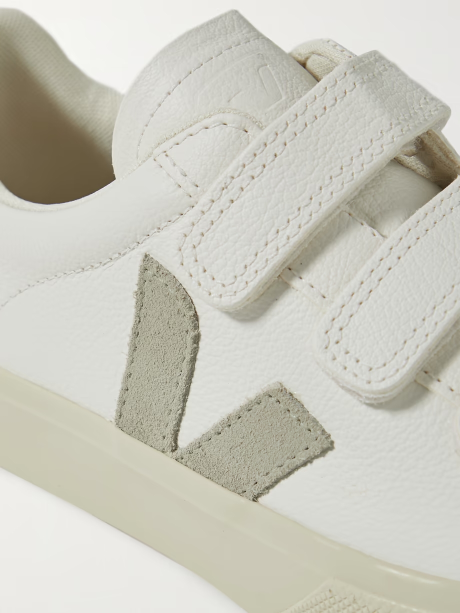 Recife suede-trimmed leather sneakers Recife suede-trimmed leather sneakers