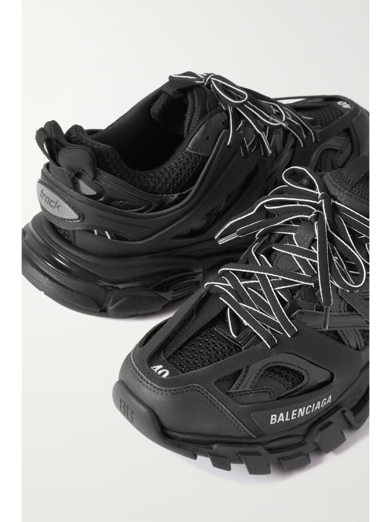 Track logo-detailed mesh and rubber sneakers Track logo-detailed mesh and rubber sneakers