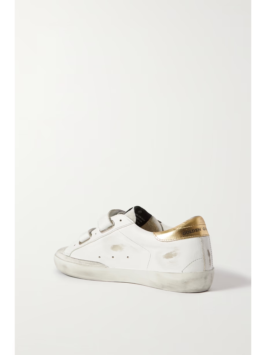Old School distressed leather sneakers Old School distressed leather sneakers