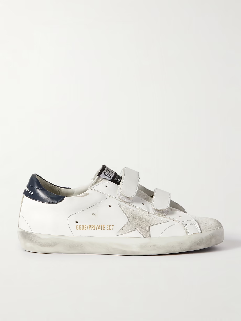 Old School distressed leather sneakers Old School distressed leather sneakers