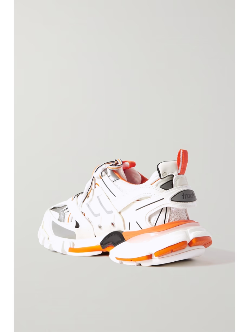 Track logo-detailed mesh and rubber sneakers Track logo-detailed mesh and rubber sneakers