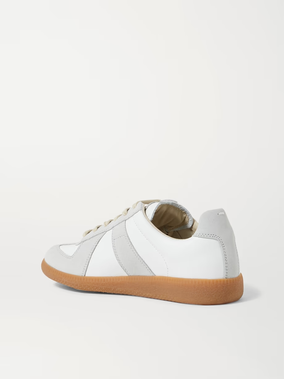 Replica leather and suede sneakers Replica leather and suede sneakers