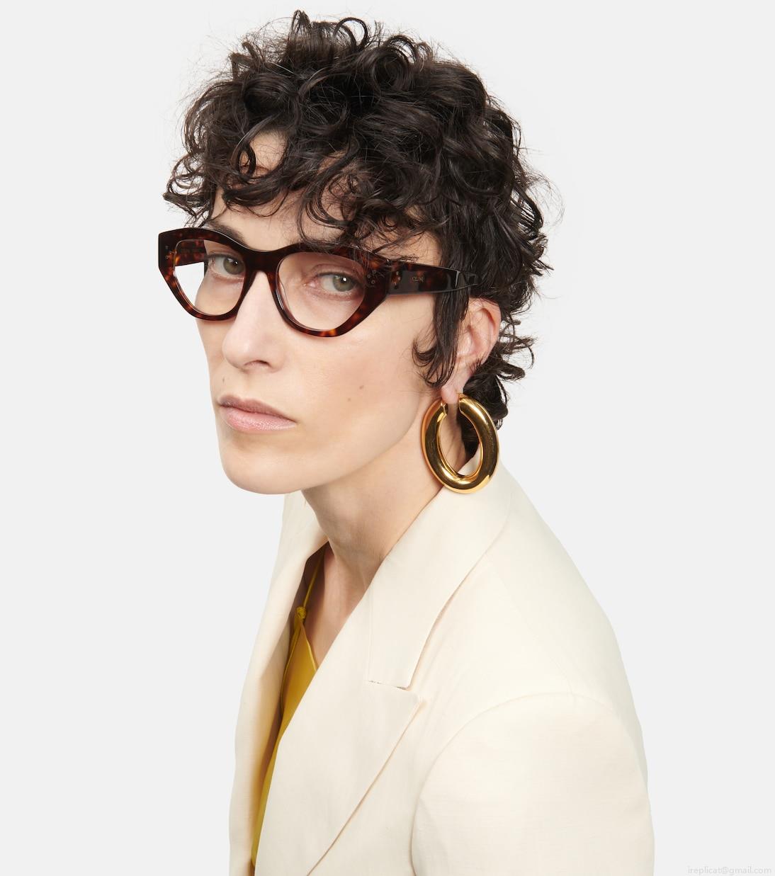 Celine EyewearTortoiseshell cat-eye glasses Celine EyewearTortoiseshell cat-eye glasses