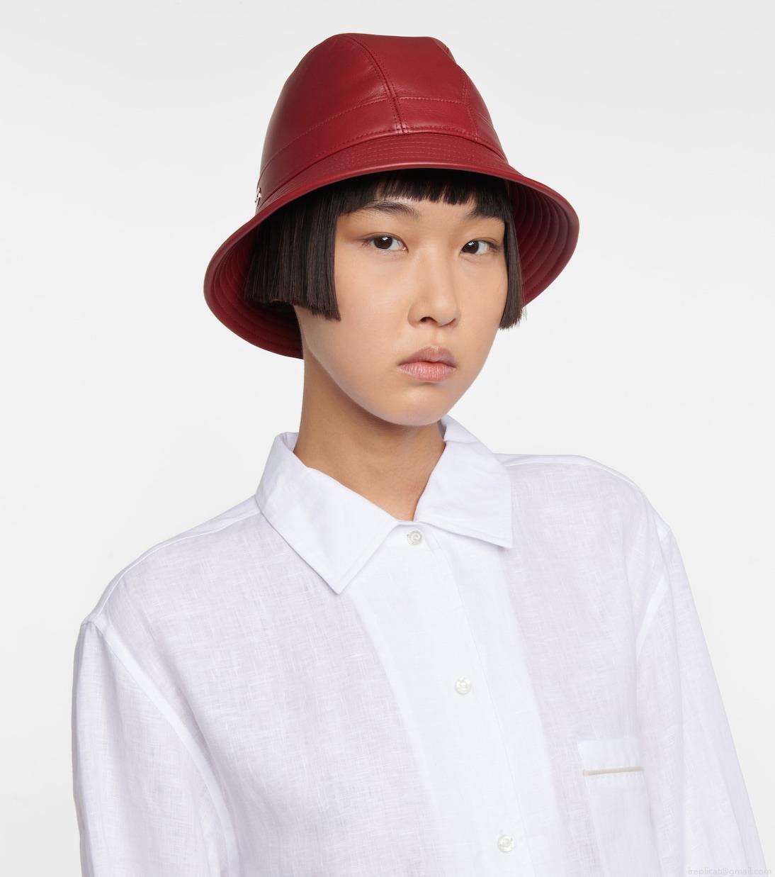 Loro PianaMeryl leather bucket hat Loro PianaMeryl leather bucket hat