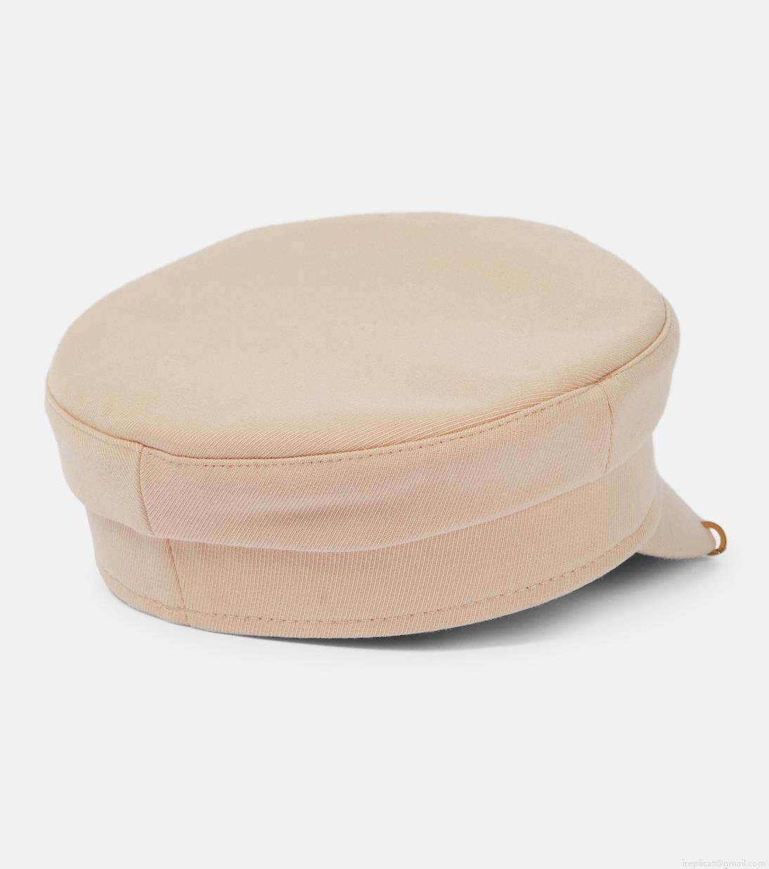 Ruslan BaginskiyEmbellished twill baker boy hat Ruslan BaginskiyEmbellished twill baker boy hat