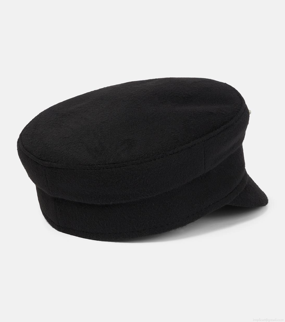 Ruslan BaginskiyEmbellished wool baker boy cap Ruslan BaginskiyEmbellished wool baker boy cap