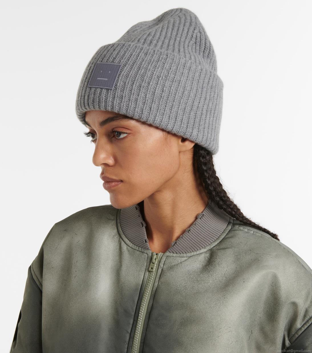 Acne StudiosPansy ribbed-knit beanie Acne StudiosPansy ribbed-knit beanie